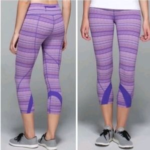 LULULEMON RUN INSPIRE CROP II LAXTREME SPACE DYE LEGGINGS